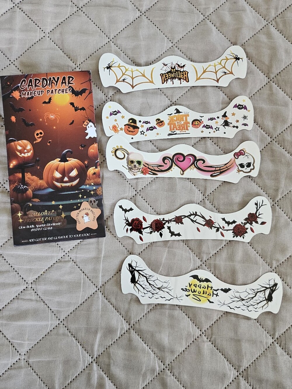 Halloween freckles temporary tattoos 5pc.
